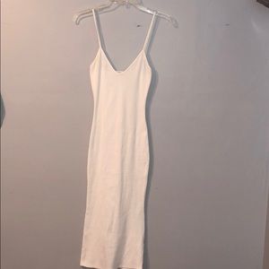 Long white stretchy dress